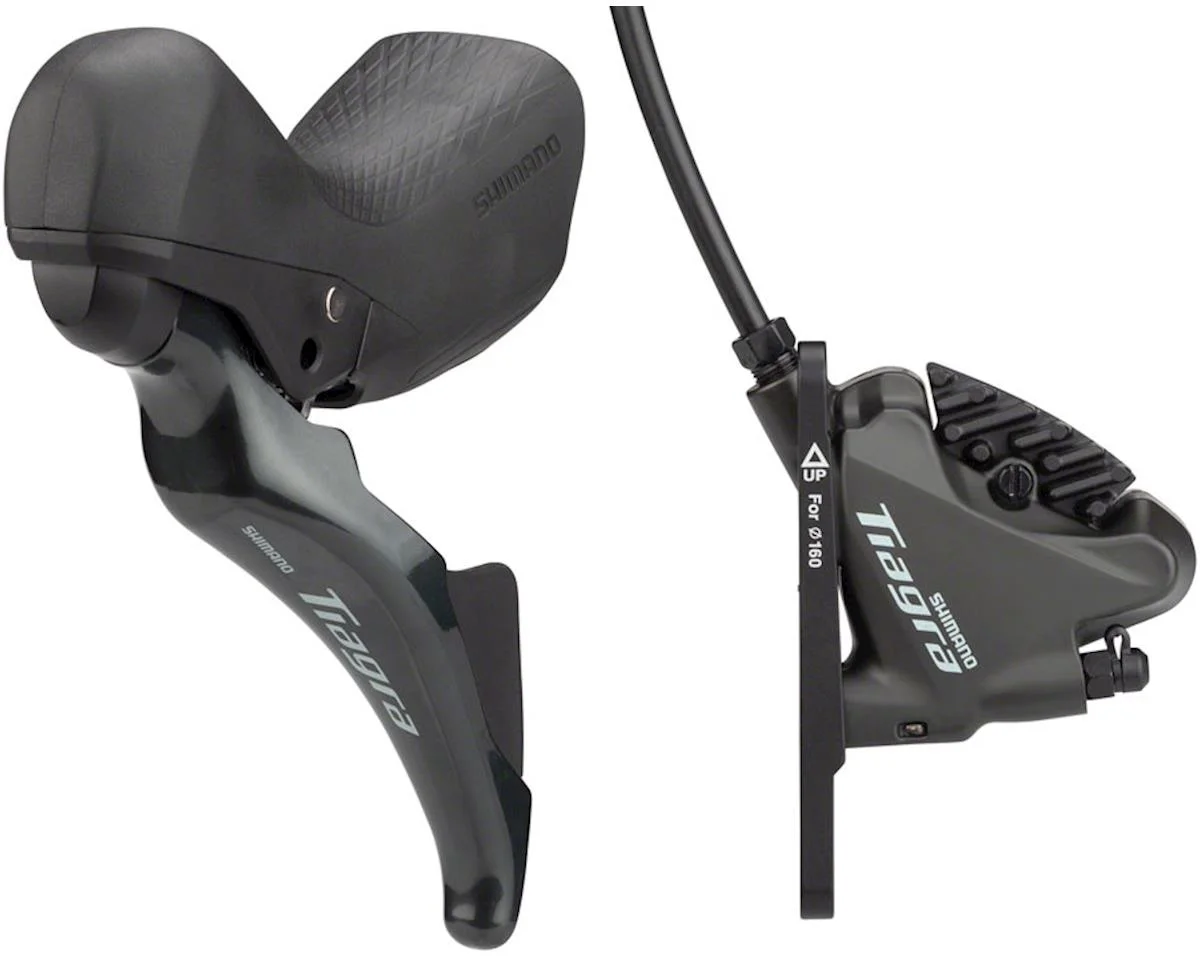 Shimano Tiagra ST-4725 Hydraulic Shift/Brake Lever Kit (Grey) (Flat Mount) (Left) (2x) (Caliper Included)